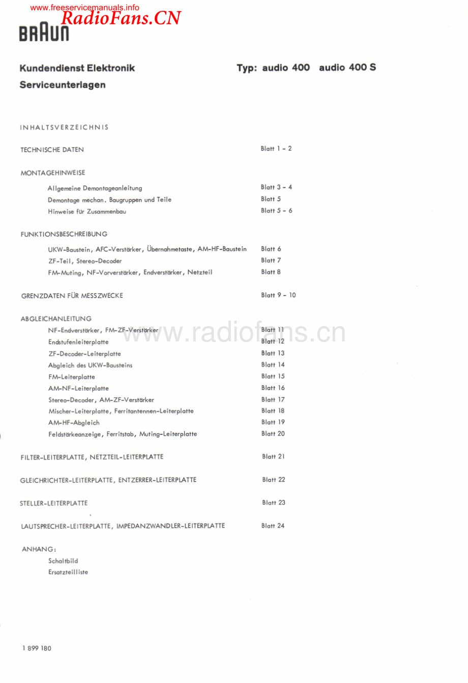 Braun-Audio400-rec-sm维修电路图 手册.pdf_第2页