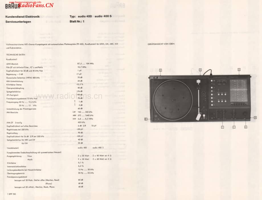 Braun-Audio400-rec-sm维修电路图 手册.pdf_第3页