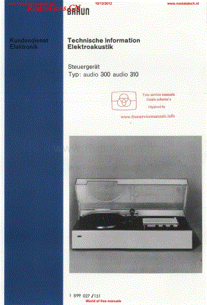 Braun-Audio300-rec-sm维修电路图 手册.pdf