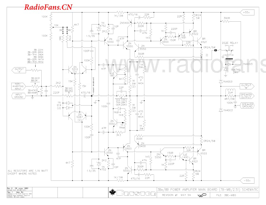 Bryston-3BE-pwr-sch维修电路图 手册.pdf_第2页