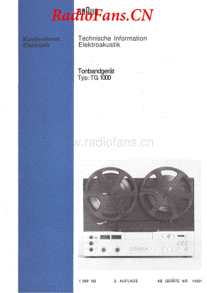Braun-TG1000-tape-sm维修电路图 手册.pdf