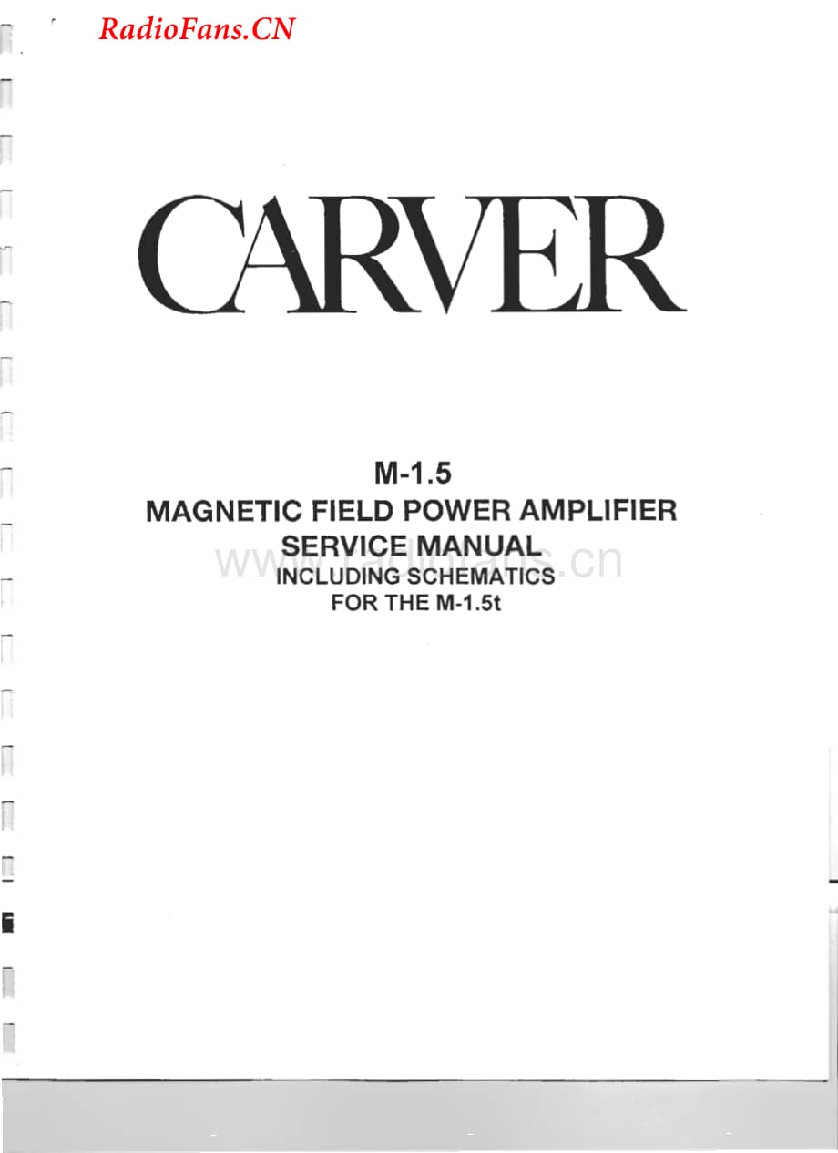 Carver-M1.5-pwr-sm维修电路图 手册.pdf_第1页