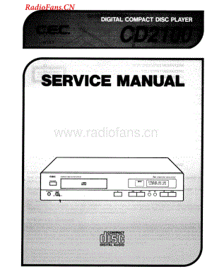 CEC-CD2100-cd-sm维修电路图 手册.pdf