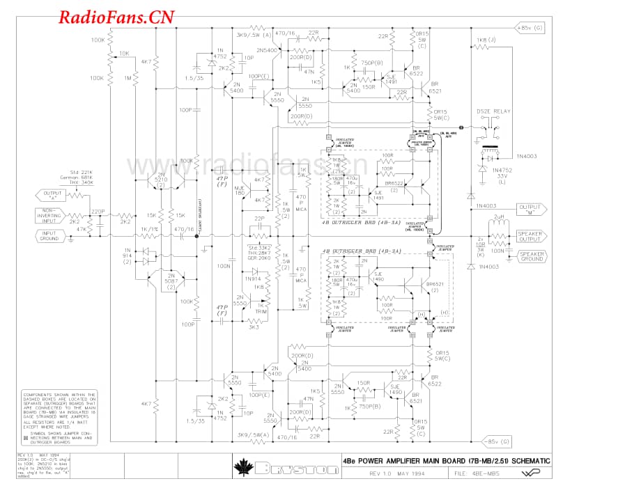 Bryston-4BE-pwr-sch维修电路图 手册.pdf_第1页