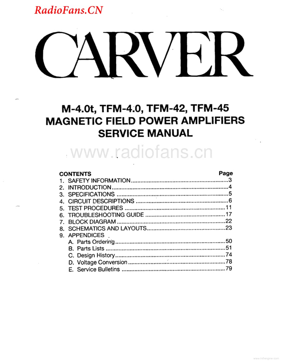 Carver-TFM4.0-pwr-sm维修电路图 手册.pdf_第1页