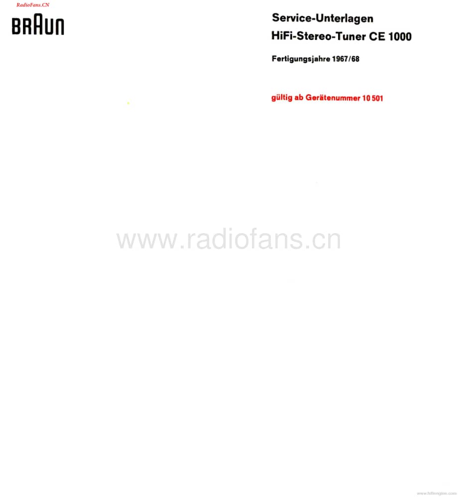 Braun-CE1000-tun-sm维修电路图 手册.pdf_第1页