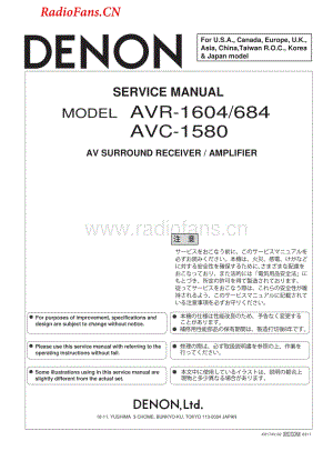 Denon-AVC1580-avr-sm维修电路图 手册.pdf