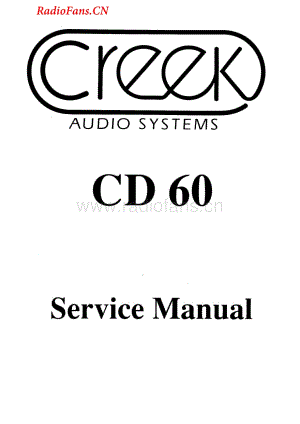 Creek-CD60-cd-sm维修电路图 手册.pdf
