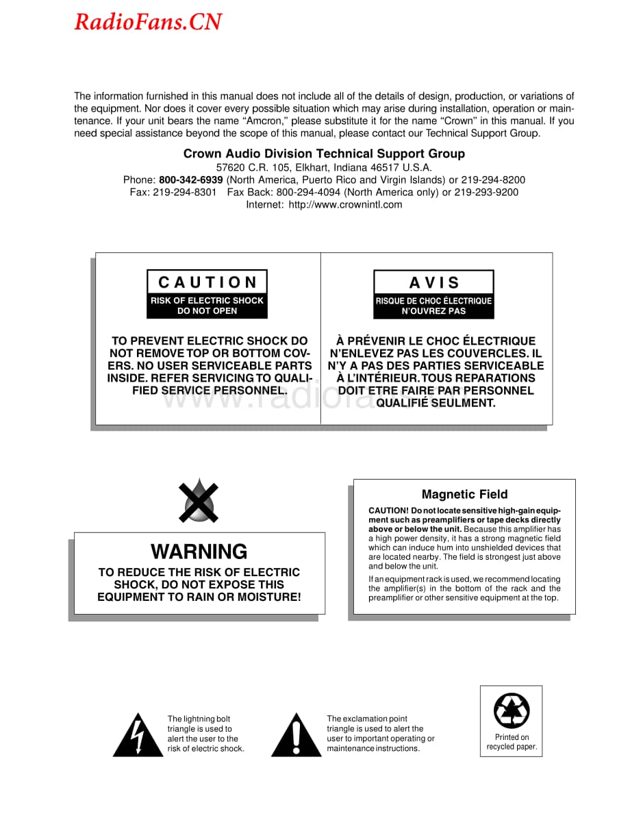 Crown-DC300sII-pwr-sm维修电路图 手册.pdf_第3页