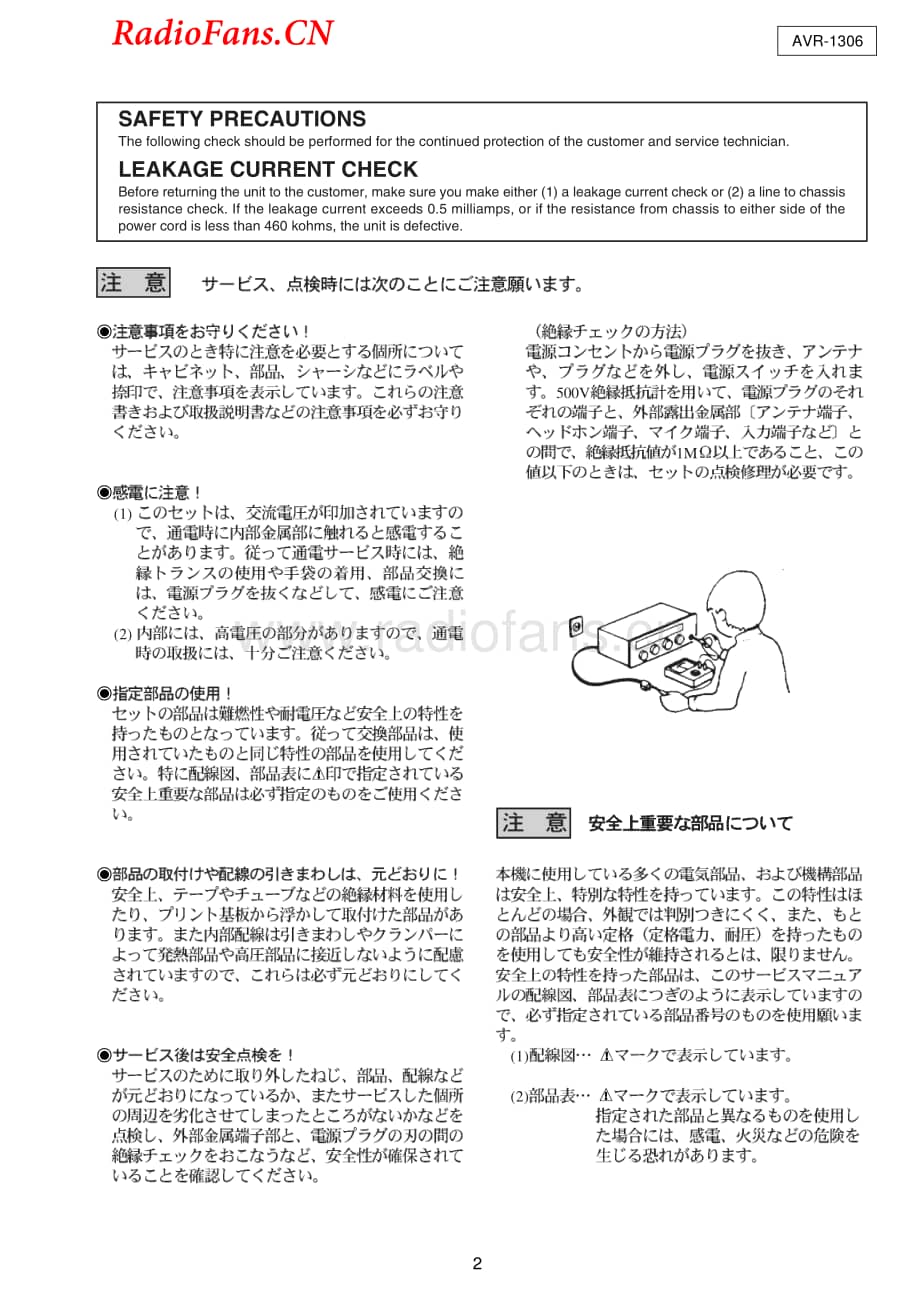 Denon-AVR1306-avr-sm维修电路图 手册.pdf_第2页