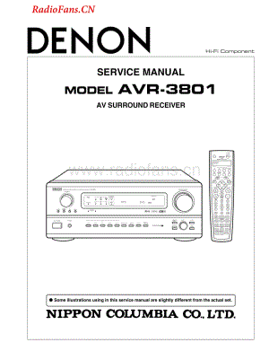 Denon-AVR3801-avr-sm维修电路图 手册.pdf