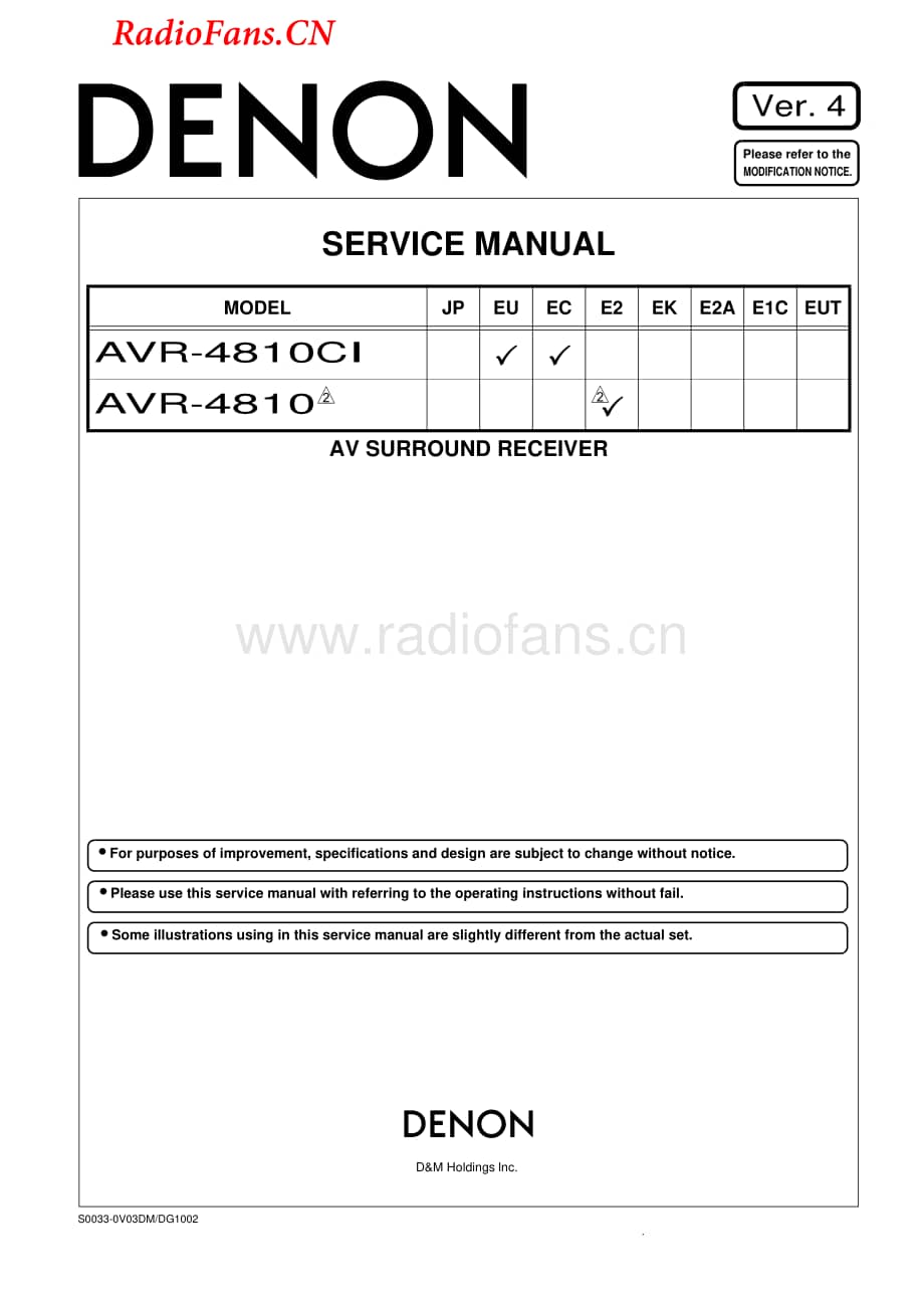 Denon-AVR4810CI-avr-sm维修电路图 手册.pdf_第1页