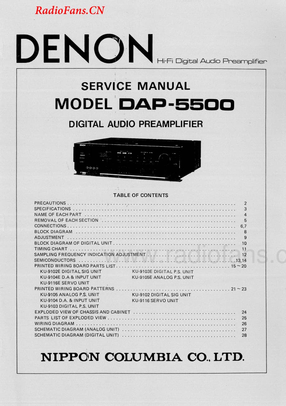 Denon-DAP5500-pre-sm维修电路图 手册.pdf_第1页