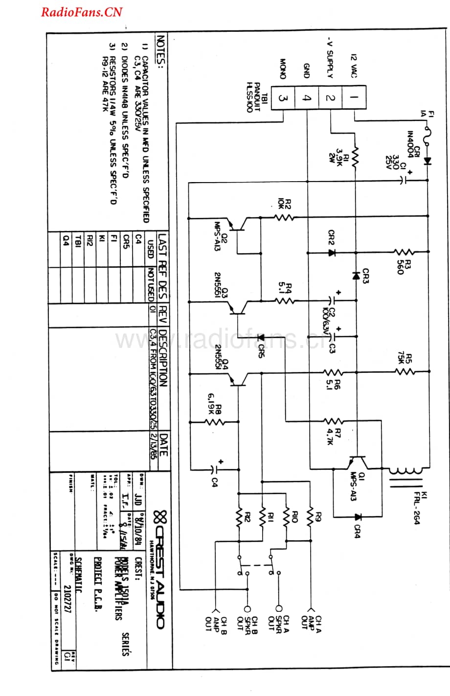 Crest-1001A-pwr-sch维修电路图 手册.pdf_第3页