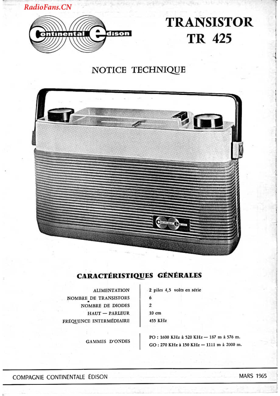 Continental-TR425-rec-sch维修电路图 手册.pdf_第1页