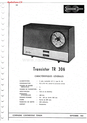Continental-TR306-rec-sch维修电路图 手册.pdf
