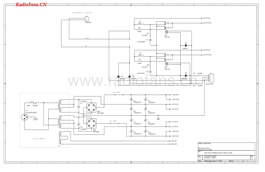 Crest-PRO6001-pwr-sch维修电路图 手册.pdf_第2页