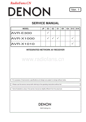 Denon-AVRX1000-avr-sm维修电路图 手册.pdf