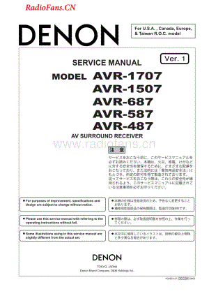 Denon-AVR1507-avr-sm维修电路图 手册.pdf