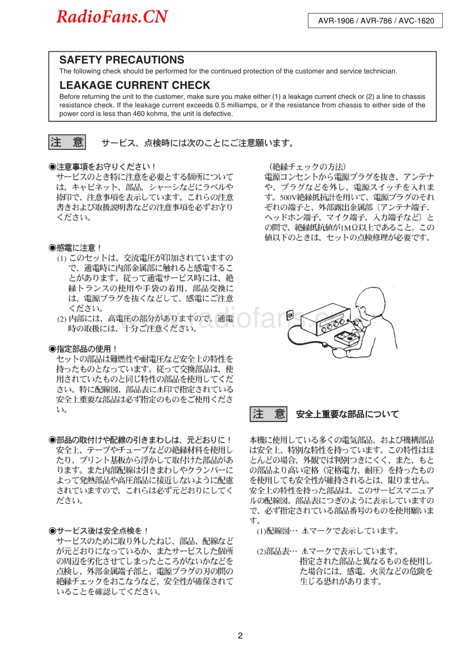 Denon-AVR786-avr-sm维修电路图 手册.pdf_第2页