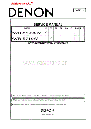 Denon-AVRS710W-avr-sm维修电路图 手册.pdf