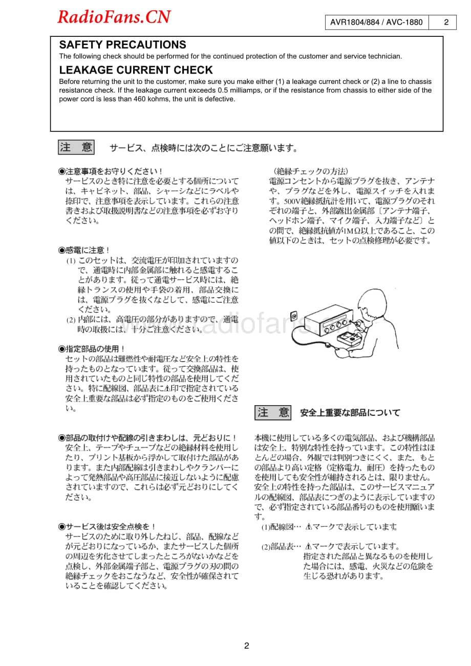 Denon-AVR884-avr-sm维修电路图 手册.pdf_第2页