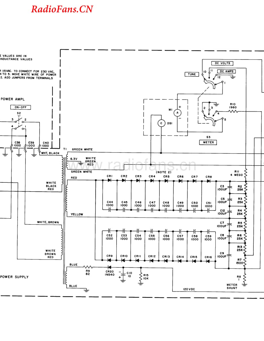 Collins-30L-pwr-sch维修电路图 手册.pdf_第3页