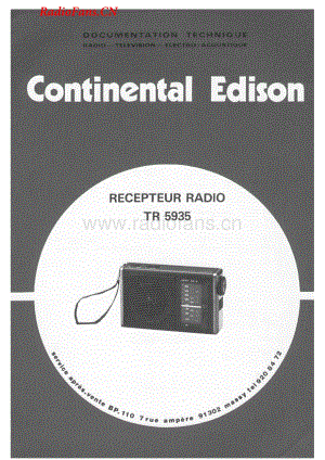 Continental-TR5935-rec-sm维修电路图 手册.pdf