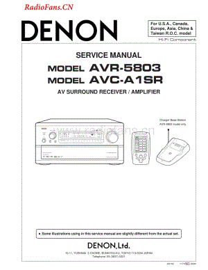 Denon-AVCA1SR-avr-sm维修电路图 手册.pdf