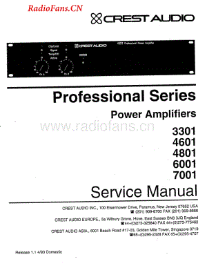 Crest-7001-pwr-sm维修电路图 手册.pdf