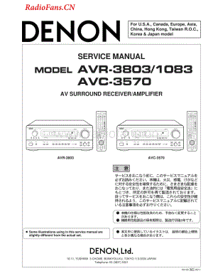 Denon-AVC3570-avr-sm维修电路图 手册.pdf