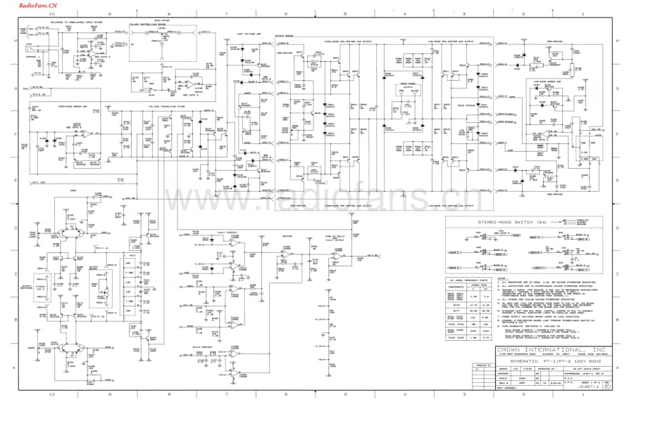 Crown-PT1-pwr-sch维修电路图 手册.pdf_第1页