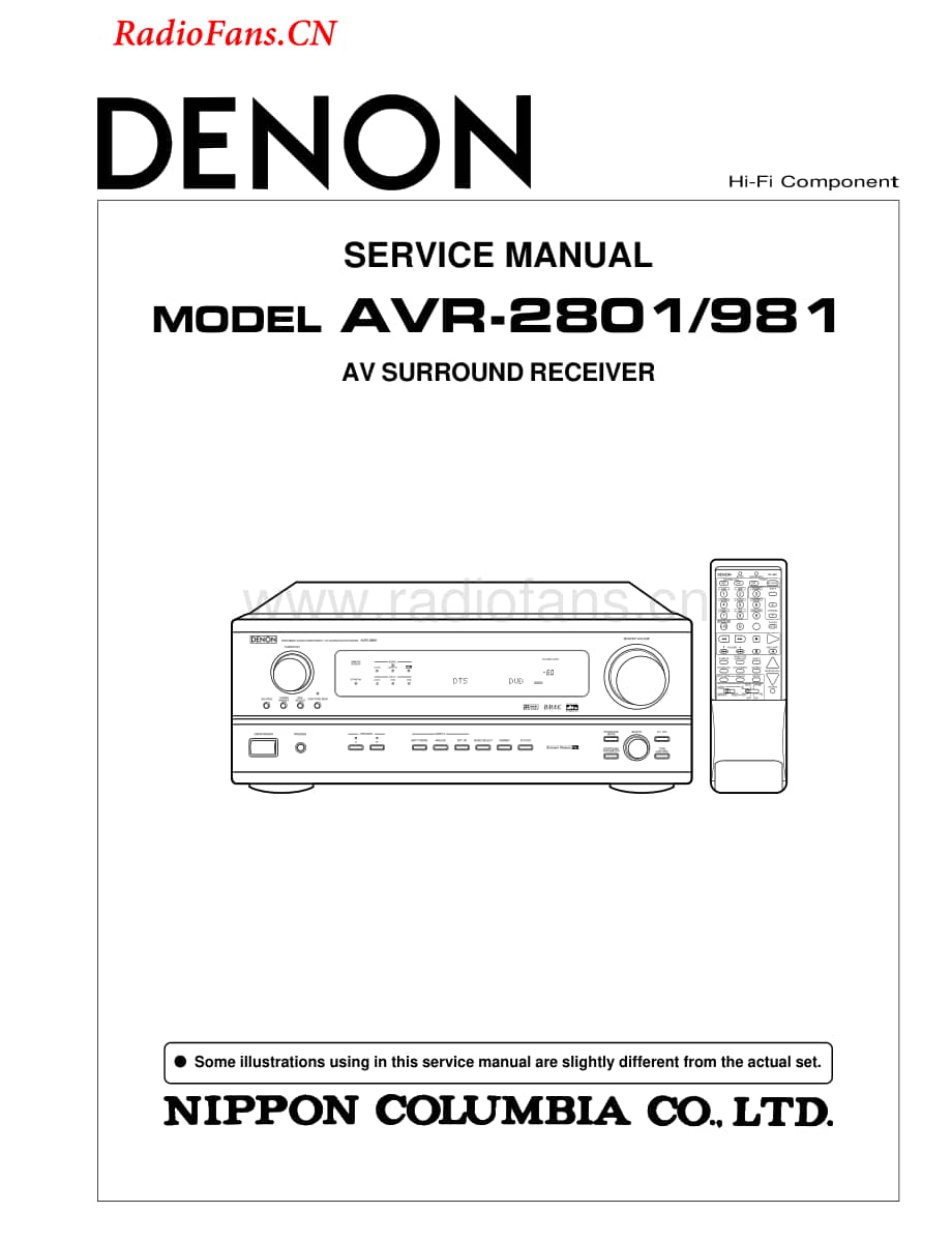 Denon-AVR2801-avr-sm维修电路图 手册.pdf_第1页