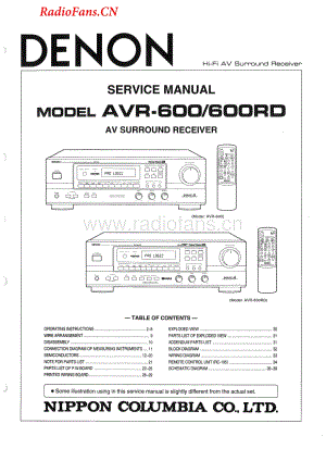 Denon-AVR600-avr-sm维修电路图 手册.pdf