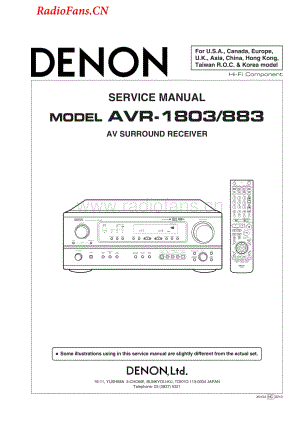 Denon-AVR883-avr-sm维修电路图 手册.pdf