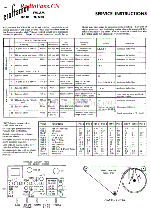 Craftsmen-RC10-tun-sch维修电路图 手册.pdf