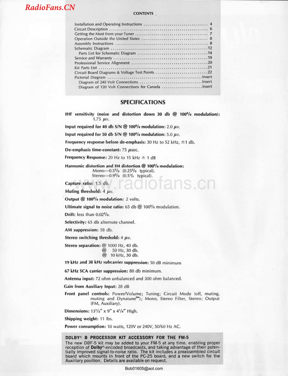 Dynaco-FM5-tun-sm维修电路图 手册.pdf_第2页