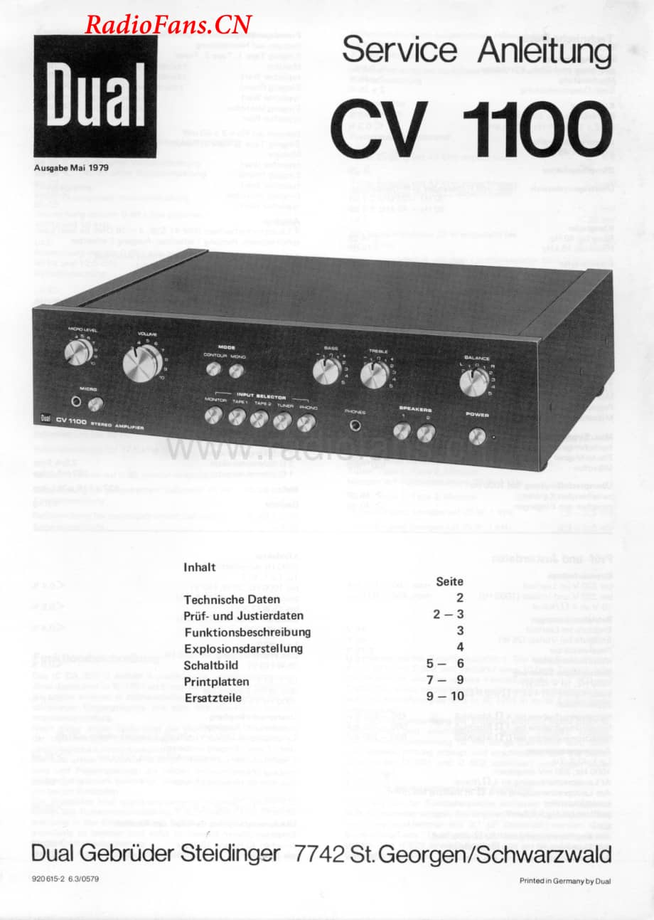 Dual-CV1100-int-sm维修电路图 手册.pdf_第1页