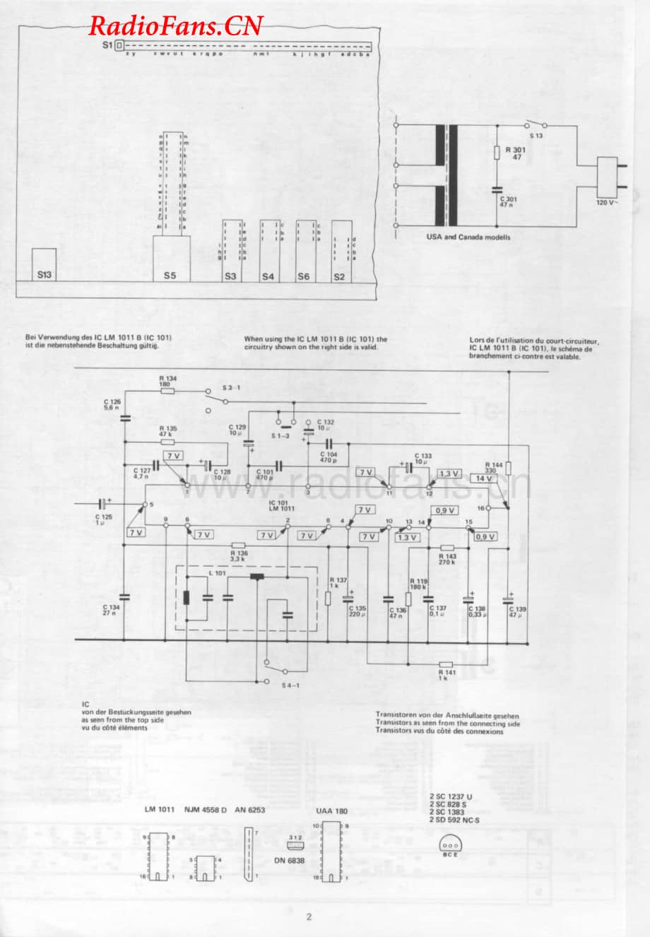 Dual-C820-tape-sm维修电路图 手册.pdf_第2页