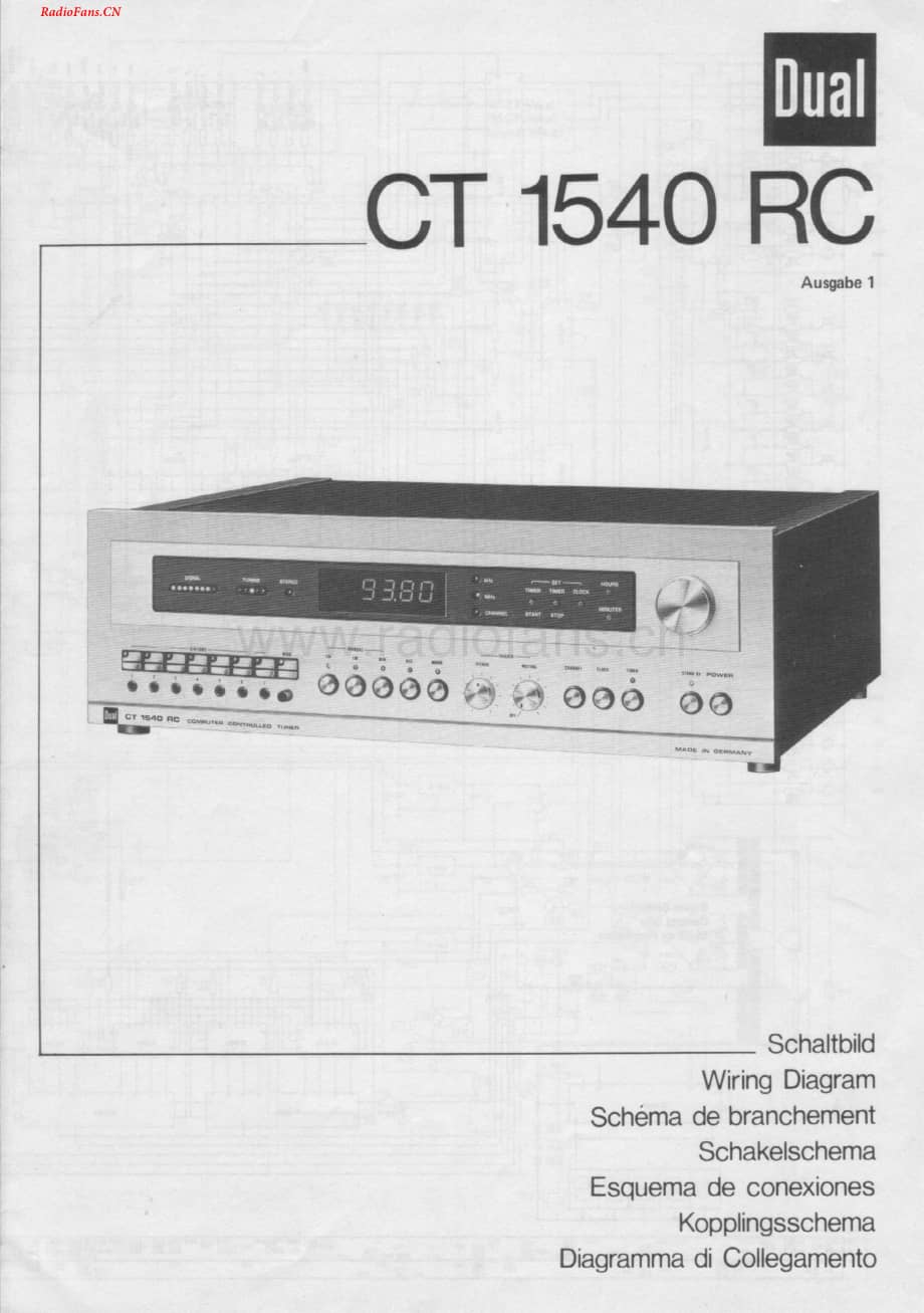 Dual-CT1540RC-tun-wd维修电路图 手册.pdf_第1页