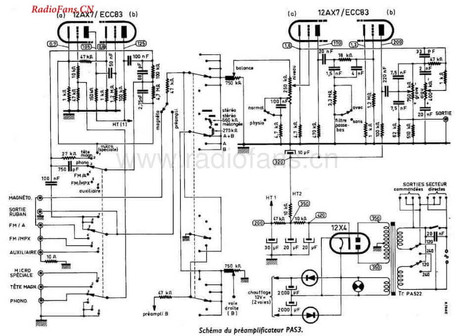 Dynaco-PAS3-pre-sch维修电路图 手册.pdf_第1页