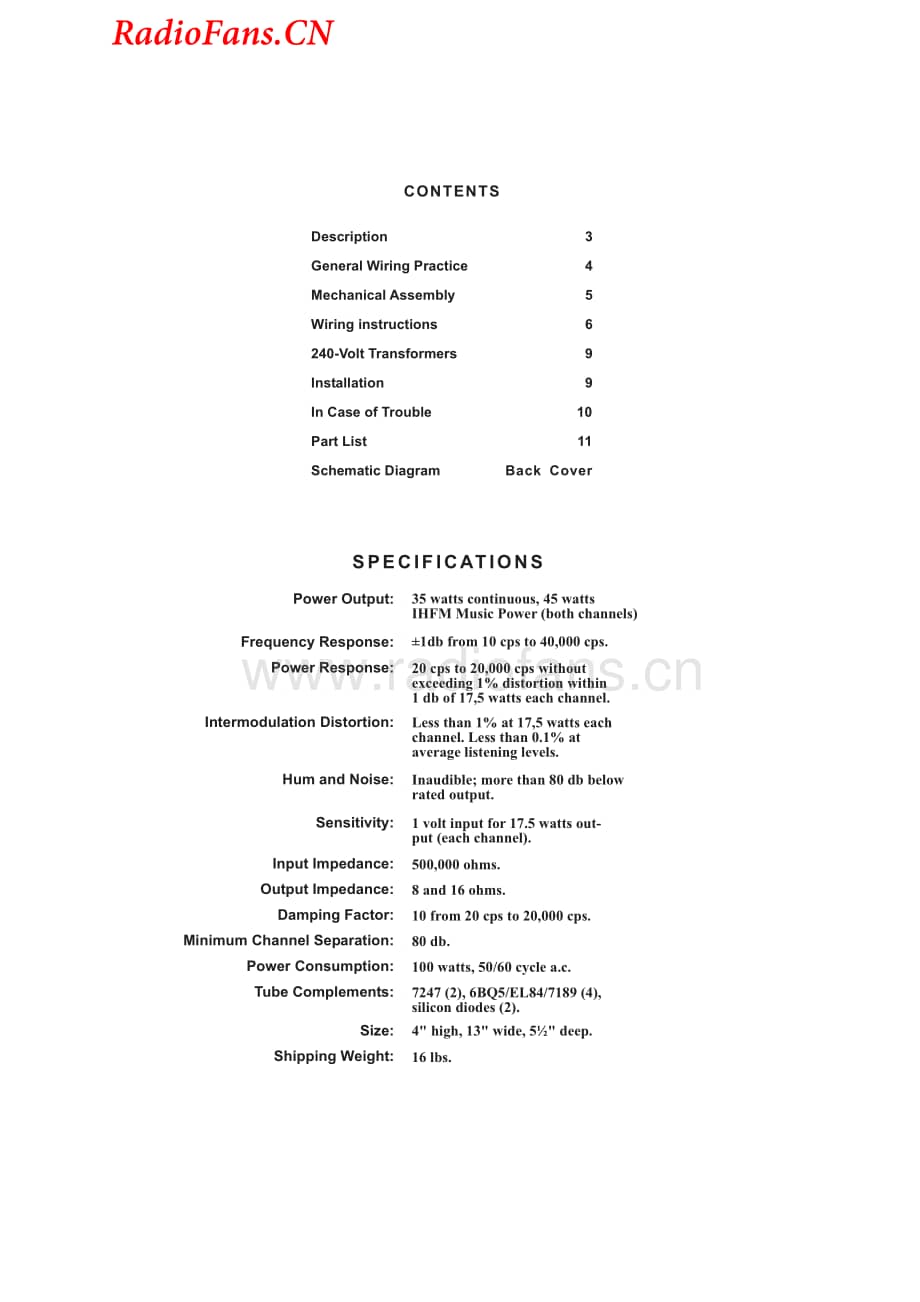 Dynaco-STEREO35-pwr-sm维修电路图 手册.pdf_第2页