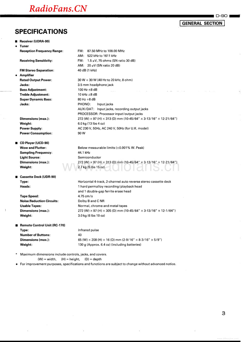 Denon-UDRA90-rec-sm维修电路图 手册.pdf_第3页