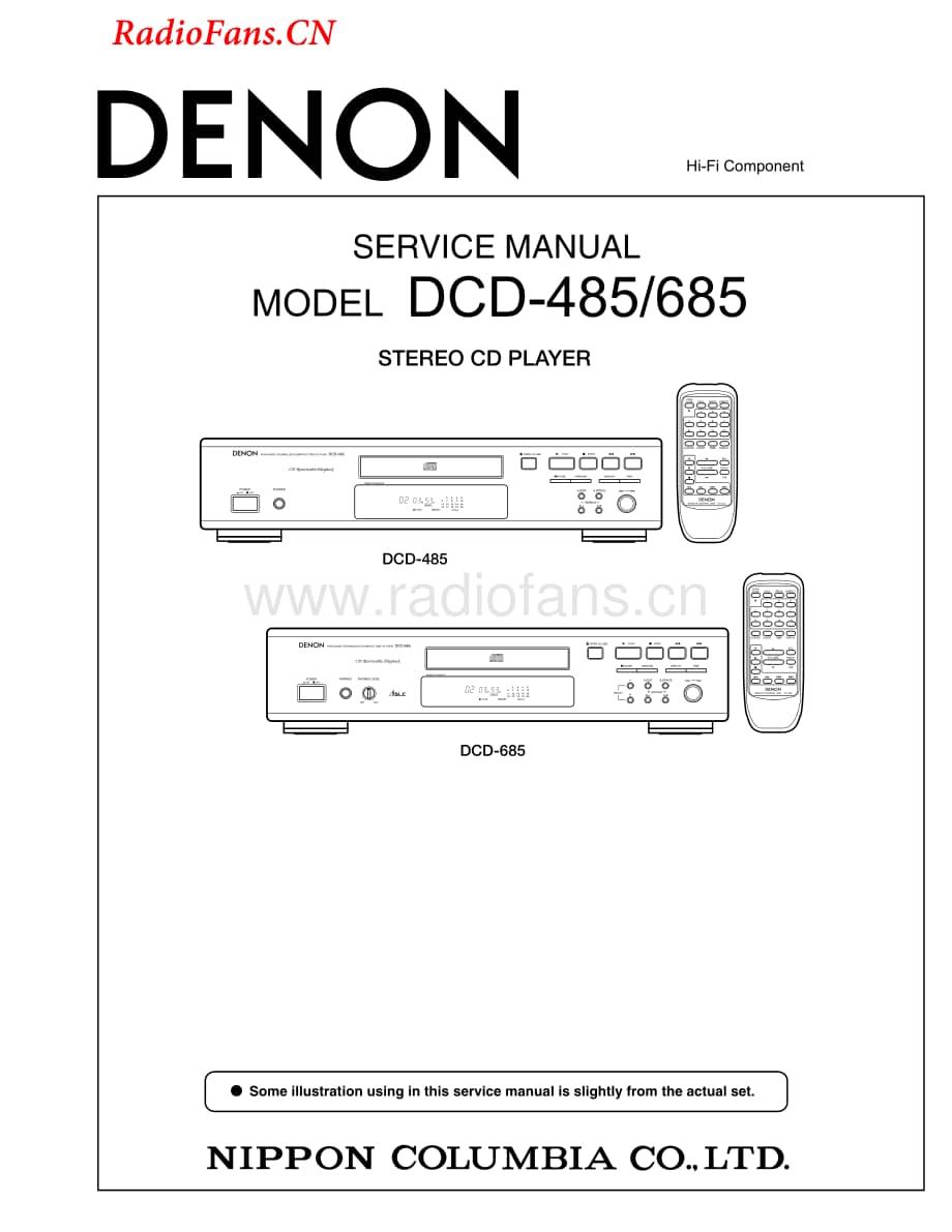 Denon-DCD685-cd-sm维修电路图 手册.pdf_第1页