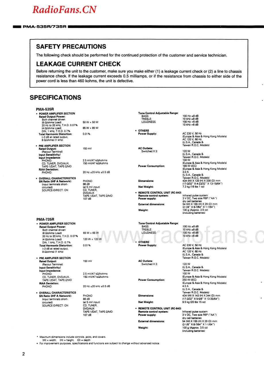 Denon-PMA535-int-sm维修电路图 手册.pdf_第2页