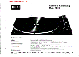 Dual-1210-tt-sm维修电路图 手册.pdf