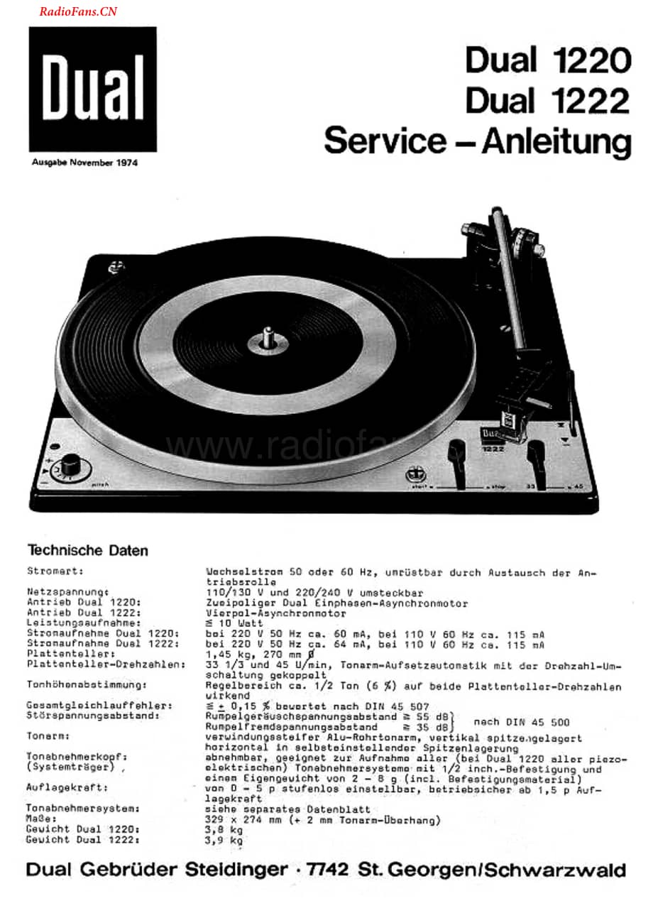 Dual-1222-tt-sm维修电路图 手册.pdf_第1页