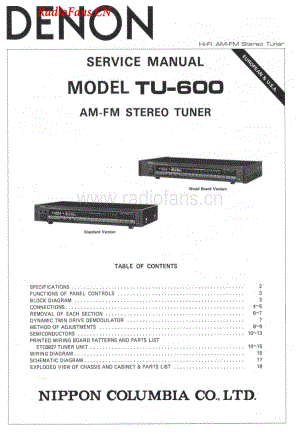 Denon-TU600-tun-sm维修电路图 手册.pdf