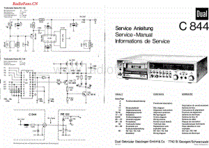 Dual-C844-tape-sm维修电路图 手册.pdf