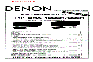 Denon-DRA825R-rec-sm维修电路图 手册.pdf